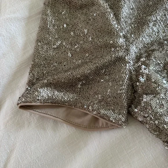 Forever 21 Exclusive Sequin Mini Dress – Silver & Champagne, Size Medium - Picture 6 of 11